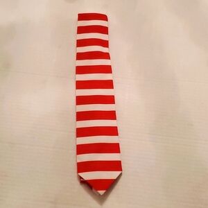 Tipsy Elves Red and White Striped Tie